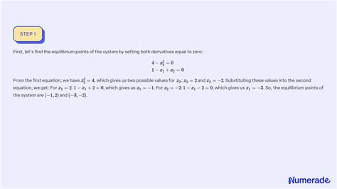 Solvedfind All Equilibrium Points Of The System Determine The Linearization Of The Given