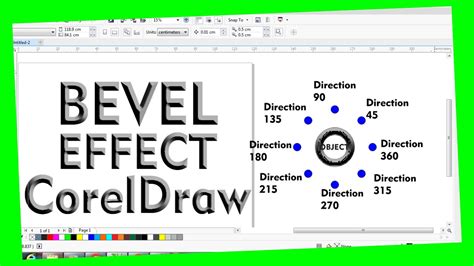 Bevel Effects In Corel Draw Bevel Pada Corel Draw Coreldraw Pemula