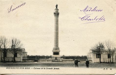 Boulogne Sur Mer Colonne De La Grande Arm E Carte Postale Ancienne