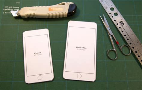 Iphone 6 Printable Templates To Try Sizes