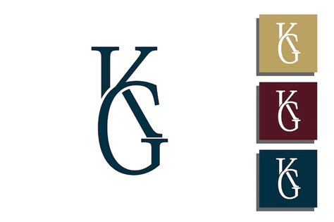 Initialen Buchstaben Logo Design Mit Buchstaben Gk Konzept Premium Vektor