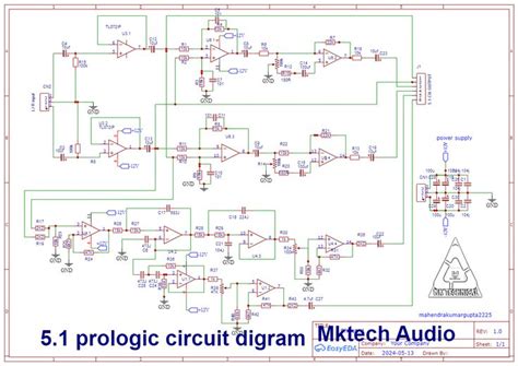 Mktech Audio 5.1 prologic circuit digaram prologic board 5.1prologic