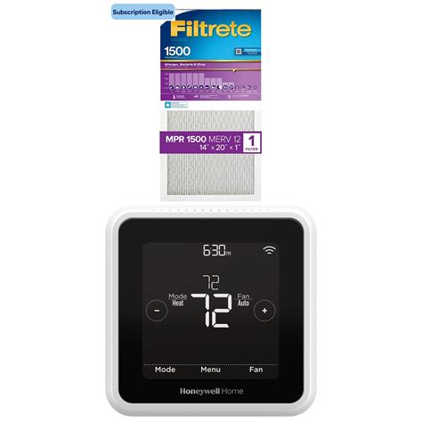 Shop Honeywell Home T5 Smart Black White Wi Fi Thermostat 1500 MPR