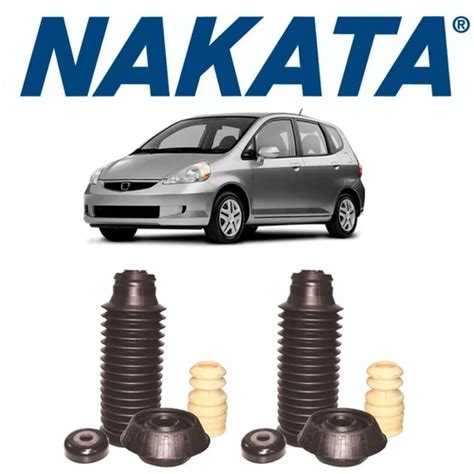 Par Kit Batente Amortecedor Nakata Dianteiro Honda Fit