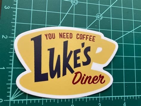 Lukes Diner Gg Sticker Vinyl Decal W Free Shipping You Etsy