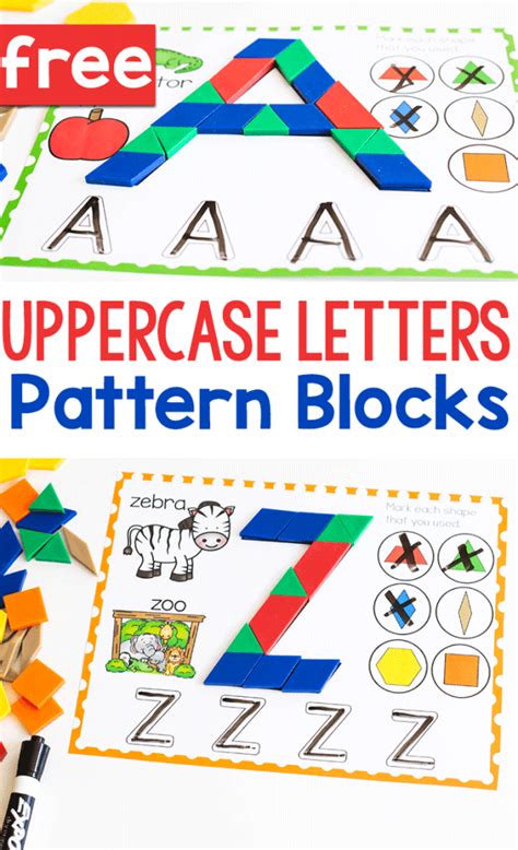 Free Alphabet Pattern Block Printables - Free Templates Printable