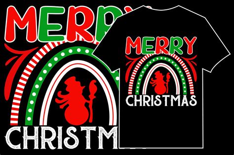 Christmas Typographic T Shirt Vector Graphic By Kamal Hosen · Creative