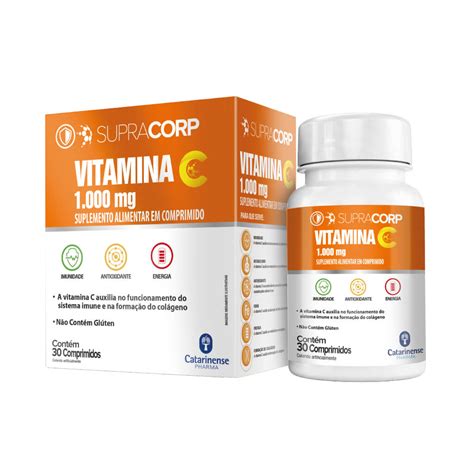 Vitamina C 1000mg 30 Comprimidos Supracorp