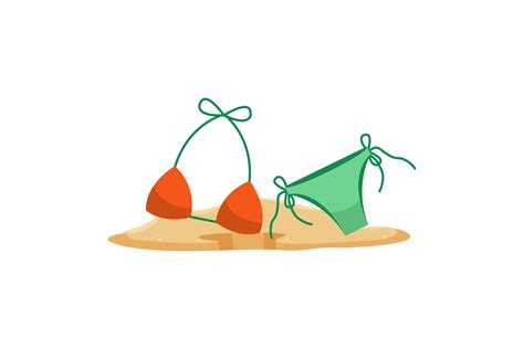 Summer Icon Bikini Set Graphic By Magsika Art Creative Fabrica