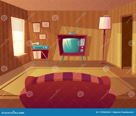 Living Room Modern Sofa Elevation Cartoon Vector | CartoonDealer.com ...