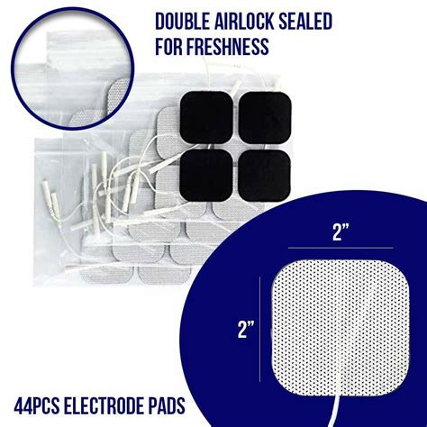 40 Tens Electrode Pads Ems Replacement Unit 7000 3000 2×2 Muscle