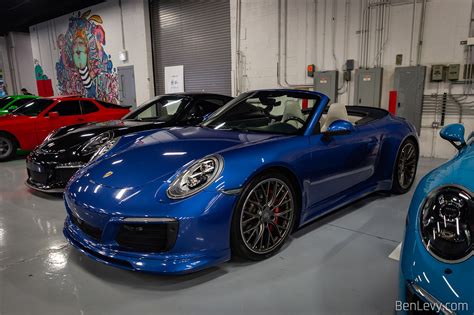 Blue 911 Carrera Cabriolet BenLevy