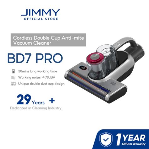 Jual Jimmy Bd Pro Cordless Double Cup Anti Dust Mite Remover Uv Vacuum