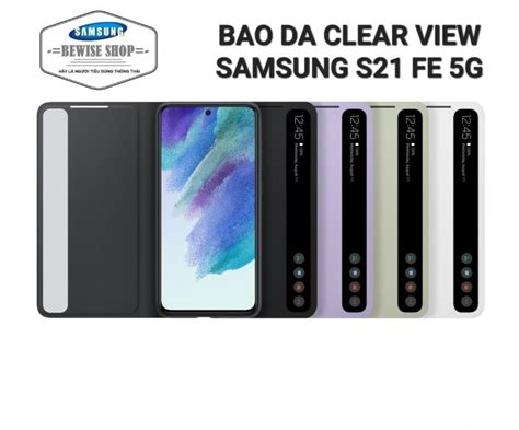 Bao Da Smart Clear View Samsung Galaxy S Fe Ef Zg H Ng Ch Nh