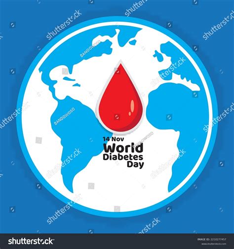 World Diabetes Day Background Logo Stock Vector (Royalty Free ...