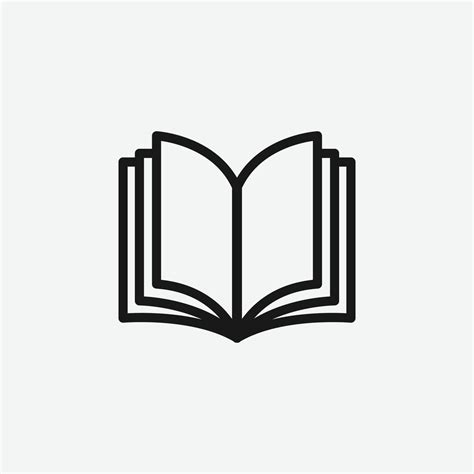 Flat open book icon – Artofit