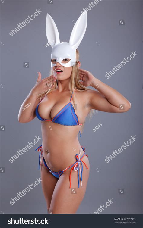 Blonde Sexy Bunny Costume Stock Photo Shutterstock
