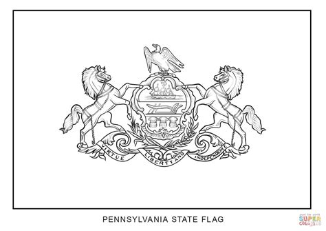 Flag of Pennsylvania coloring page | Free Printable Coloring Pages