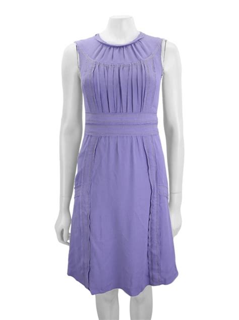 Vestido Prada Tecido Lilas Original TKY1 Etiqueta Única