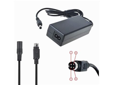 SLLEA 4 Pin 15V AC DC Adapter For Micros Keyboard Workstation 270