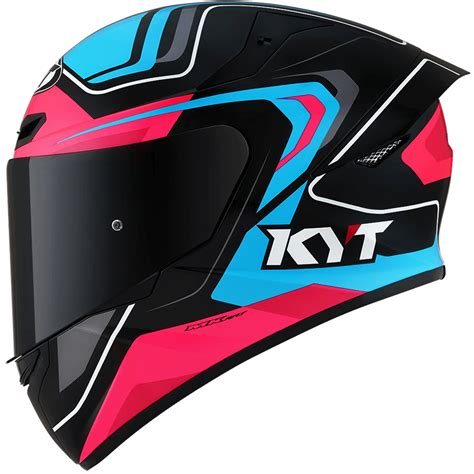 Casco Kyt Tt Course Overtech Black Fuxia Ap Motors