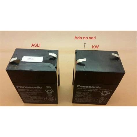 Jual BATERAI PANASONIC ASLI ORIGINAL AKI KERING ACCU 6VOLT 6 VOLT 6V 4