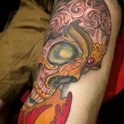 Jeff Gogue On Instagram Top Of The Leg Jeff Gogue Skull Tattoos