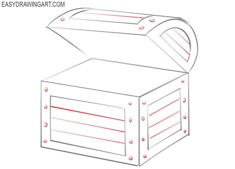 How to Draw a Treasure Chest - Easy Drawing Art