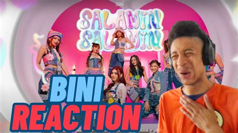 Reaction To Bini Salamin Salamin Official Music Video Youtube