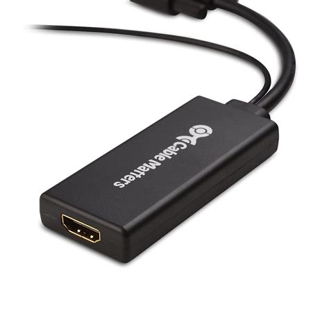 Cable Matters Portable VGA to HDMI Converter with Audio and Video ...