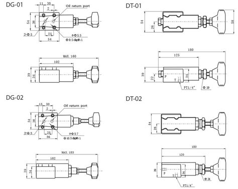 DT DG Series Remote Control Relief Valves Tork Hydraulics