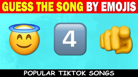 Guess The Song By Emojis Tiktok Songs With Music Youtube