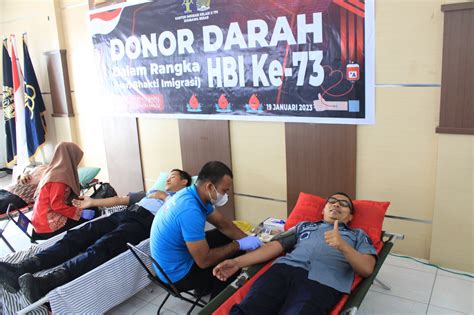 Peringati Hari Bhakti Imigrasi Ke 73 Kanim Sumbawa Laksanakan Donor Darah