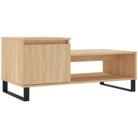 Couchtisch Sonoma Eiche 100x50x45 Cm Holzwerkstoff VidaXL