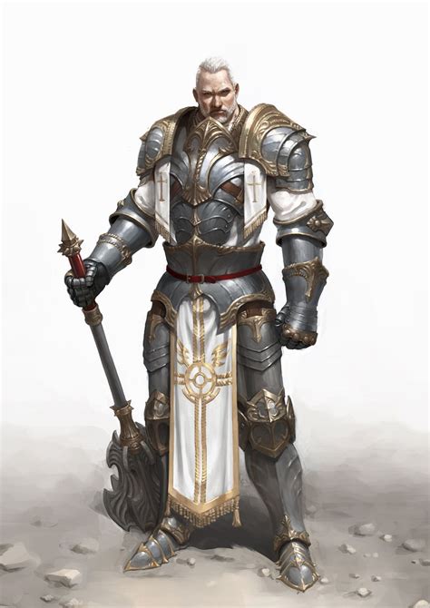 Crusader Hyeong Seop Lim Dnd Male Character Fantasy Characters