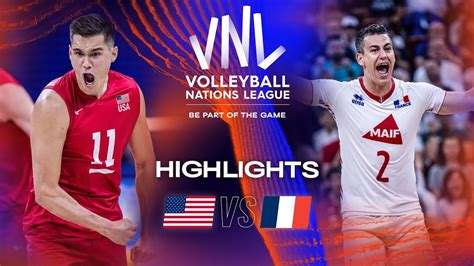 USA vs. FRA - Highlights Quarter Finals | Men's VNL 2023