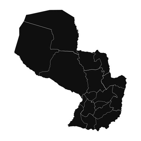 Resumen Paraguay Silueta Detallado Mapa 25843492 Vector En Vecteezy