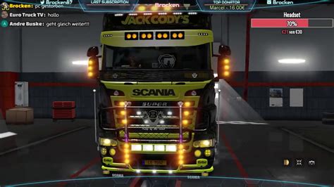 Ets 2 Scania Rjl Tuning Lights Youtube Hot Sex Picture