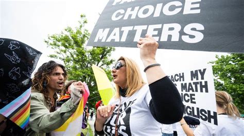 Parents Clash In Pride Protest At Us Primary School Bbc News