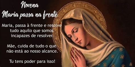 Novena Maria Passa Na Frente Ora Es E Salmos Maria Passa Na