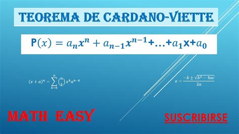 Demostración De Las Fórmulas De Vieta Youtube