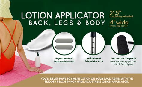 Smooth Reach Lotion Applicator For Back Body Lotion Back Applicator Sunscreen