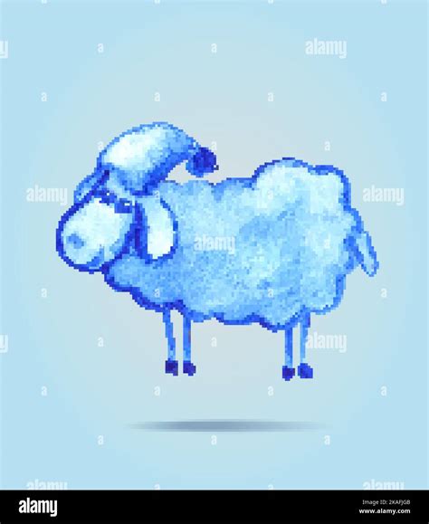 Funny sheep silhouette. Hand drawn watercolor illustration Stock Vector Image & Art - Alamy