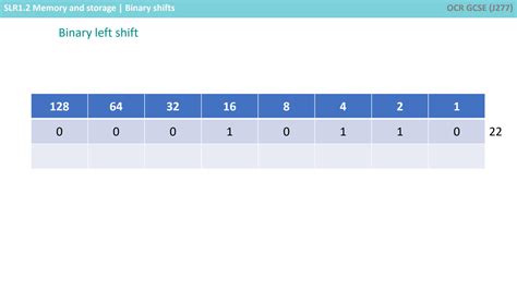 SOLUTION 18 Gcse Ocr 1 2 Binary Shifts 1 Studypool