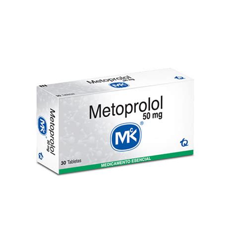 Metoprolol 50 Mg Mk Caja X 30 Tabs Farmavida Droguería Online