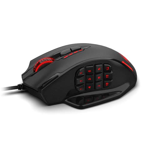 Redragon Impact M908 RGB MMO Laser Wired Gaming Mouse with 12,400DPI ...