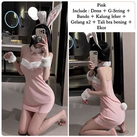 Jual Sexy Lingerie Costume Bunny Rabbit Baju Sexy Kostum Wanita Lingerie Sexy Costume Kelinci
