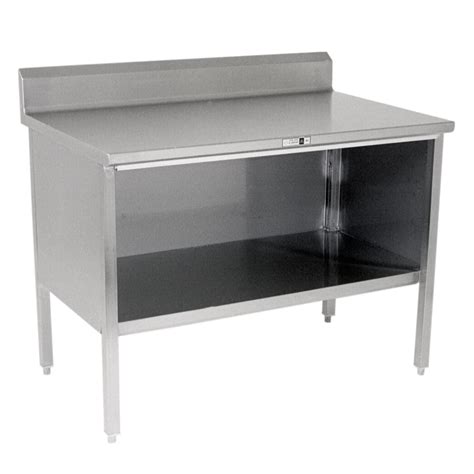 Stainless Steel Work Table Enclosed Base Cabinet