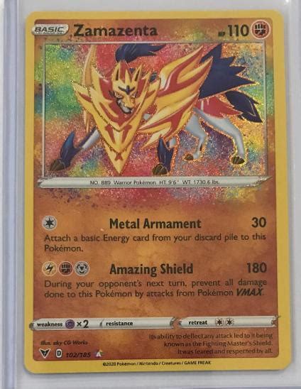 Pok Mon Zamazenta Amazing Rare Vivid Voltage Aukro