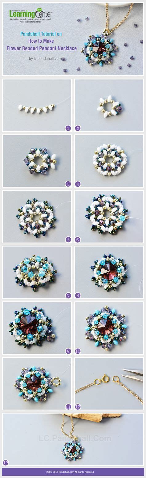 Pandahall Tutorial On How To Make Flower Beaded Pendant Necklace From